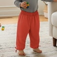 thumbnail image 5 of LYHaoo Lightweight Kids Long Pants For Boys And Girls Air Conditioning Sun Loose Fit Casual Trousers Boys Pants(Orange), 5 of 7