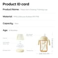 thumbnail image 6 of Bc Babycare Natural Flow Anti-Colic Sippy Cup,Weighted Straw Cup  Baby Water Bottles with Nipples Handles,10oz,Beige, 6 of 8