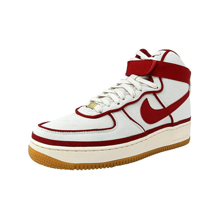 nike air force 1 high red and white