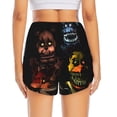 thumbnail image 2 of Lsque Five Nights At Freddy'S Printed Women's Running Shorts with Liner Pockets,Elastic Quick Dry Workout Athletic Gym Yoga Shorts,Womens High Waist Shorts-Large, 2 of 9