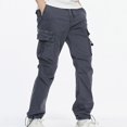 thumbnail image 2 of Dovford Men's Relaxed Cargo Pants Pockets Work Pants Casual Outdoor Pants Ripstop Tactical Pants for Men, 2 of 7
