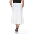 thumbnail image 4 of White Mark Jupe Midi Évasée Tasmin pour Femmes, 4 of 5