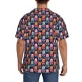 thumbnail image 3 of Fotbe Octopus in love Camisa Estampada de Manga Corta para Hombre, Casual de Verano, Estilo Playero, Sin Arrugas-Small, 3 of 5