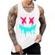 thumbnail image 1 of Camisetas de Tanque de los Hombres Tanque de los Hombres Incolor Gradiente de Impresión Cuello Redondo Correa Delgada Fuga Atrás Regular Casual Deportes Blusas de Tanque, 1 of 5