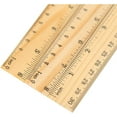thumbnail image 3 of Bexikou 6 Pcs Straight Wooded Ruler,Wooden Ruler Double Scale Rulers,Straight Ruler Math Learning Rulers,Wood Measuring Ruler with Centimeters and Inches for Home Office Rulers Supplies, 3 of 7
