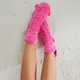 thumbnail image 7 of JUNWELL Funny Animal Socks for Family 3D Novelty Knit Shark Socks Creative Christmas Floor Winter Warm Socks  Fun Gift Yellow-green mosaic dragonKids, 7 of 7