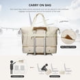 thumbnail image 5 of Weekender Bags for Women Carry On Bag Travel Duffel Overnight Duffle Bag with Shoe Compartment 2Pcs Set, 5 of 7