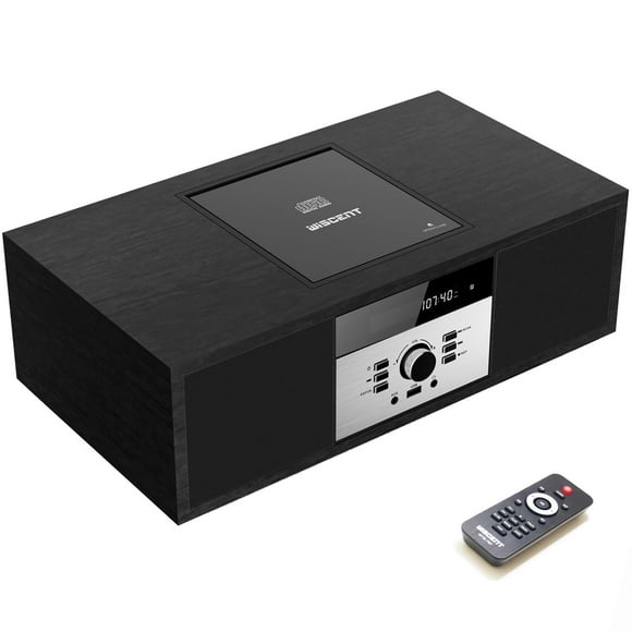 Sistema estéreo Bluetooth WISCENT Vintage Micro HiFi Reproductor de CD