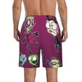 thumbnail image 3 of Invader Zim Dib Gir Men's Beach Shorts Swim Trunks Casual Quick Dry Board Shorts Swimwear with Mesh Lined and Pockets, 3 of 8