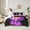 Pink Purple Black, variant on Manfei Teens Video Game 7-Piece Twin Bedding Sets,Console Game Lover Bedding Comforter Set,Gradient Pink Blue Sheet Sets For Kids,Microfiber Bedroom Decor Reversible