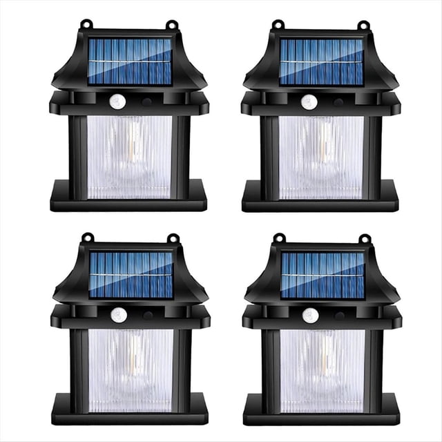 4 Piezas Luces Solares LED para Exteriores Luz Solar para Jardín Al Aire Libre Luz Solar Luces Solares para Exteriores Impermeables Brillantes para Patio