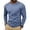 Dark Blue, variant on Crew Neck Stitched-Outline Slim-Fit Long-Sleeve Tee, Stretch Smooth-Fabric Base Layer for Downtown Work Errands Black S