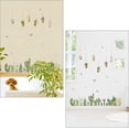 thumbnail image 3 of Pegatinas de pared de vinilo con diseño de cactus, planeta verde, mariposas, plantas en maceta, decoración DIY, 3 of 8