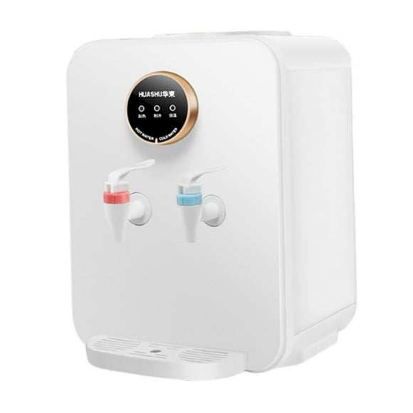 Siruishop Distributeur d'Eau de Comptoir Machine à Boire de Chevet Compacte Facile à Utiliser Eau Chaude et à Température Ambiante pour Chevet Appartement Bureau Blanc