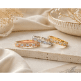 thumbnail image 3 of Mauli Jewels 0.10 Carat Diamond Wedding Band for Women, Round Cut Natural Diamond Ring, 4 Prong Setting, 10K Rose Gold White Gold Yellow Gold, Stackable Anniversary Ring Gift, 3 of 8