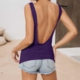 thumbnail image 2 of GEWSEY Yoga Tank Tops for Women Loose Fit Workout Shirts Sexy Open Back Activewear Athletic Clothes Soft Sports Tank Top (Purple, XXL), 2 of 6