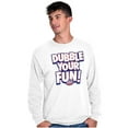 thumbnail image 5 of Dubble Bubble Double Your Fun Logo Long Sleeve TShirt Men Women Brisco Brands M, 5 of 6