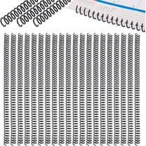 100pcs Spiral Binding Coils 3/8" Black Binding Spirals 4:1 Pitch Binding Spines 75 Sheet Capacity 48 Loops Plastic Spiral Coils for Binding Home School Office Students Coworkers