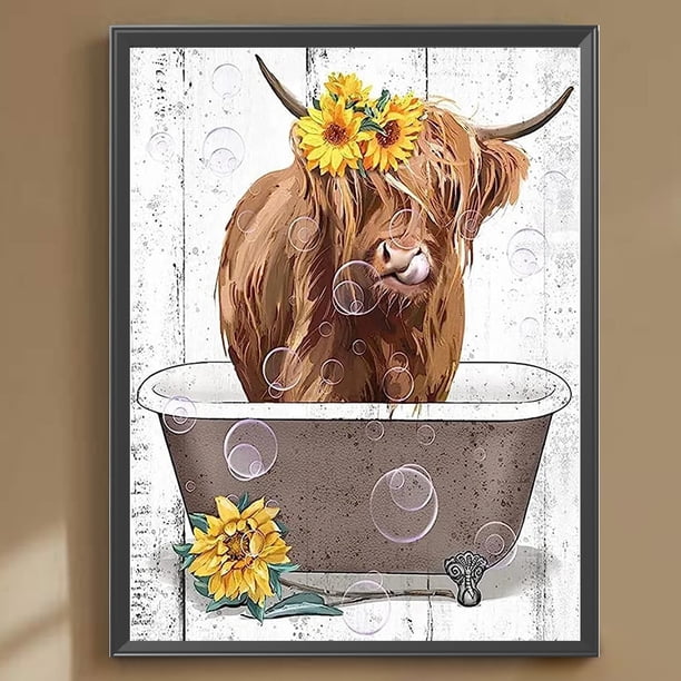 Cuadros Decorativos 5D bricolaje taladro redondo completo diamante pintura dibujos animados decoración del hogar arte artesanal (B7061) Wdftyju de costura negro 4 estilos