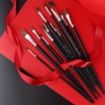 thumbnail image 4 of PEACNNG  12 Premium Filbert Shape Animal Hair Oil Brush Set - Professional Artist Quality - Durable and Versatile Painting Tools to Unleash Creativity, 4 of 7