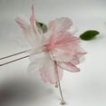 thumbnail image 3 of Adornos para el pelo con flores de seda modernas de Super Fairy, gasa multicapa, horquilla para el pelo con flecos en forma de U, para la cabeza de Marubeni dulce Mori, 3 of 5