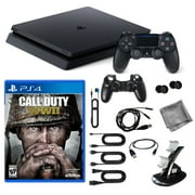 Playstation 4 1TB Core Console with COD WWII Game and 9 in 1 Kit