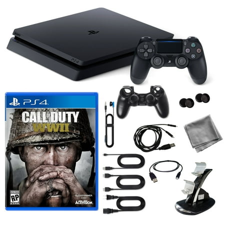 Playstation 4 1TB Core Console with COD WWII Game and 9 in 1 Kit