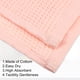 thumbnail image 3 of Toalla de baño de algodón Unique Bargains con patrón de tejido tipo gofre rosa 140x70cm, 3 of 7