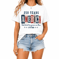 thumbnail image 2 of Christian America 250 Years Anniversary T-Shirt, God Shed His Grace on Thee 1776-2026 Patriotic Fourth of July Tee, 2 of 6