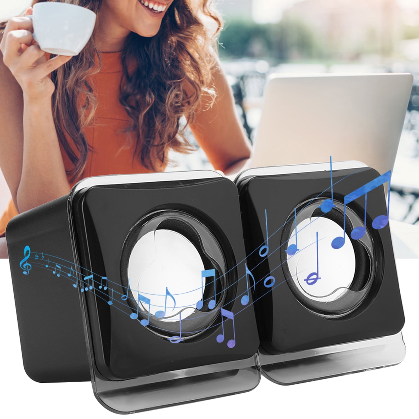 Stereo Speaker Music Speaker, Mini For Desktop PC