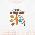 thumbnail image 4 of Inktastic I'm O-fish-ally One Fishing Birthday Girls Baby Dress, 4 of 5