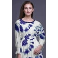 thumbnail image 5 of Bimba Tie-Dye Women Long Sleeve SmockedÂ&nbsp;DressÂ&nbsp;Round Neck Ruffle Summer Maxi-X-Small, 5 of 5