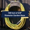 thumbnail image 2 of Garden Hose 100 ft - Lightweight and Flexible 3/8-Inch Water Hose - Heavy Duty No Kinking  Drinking Water Hose, 2 of 6