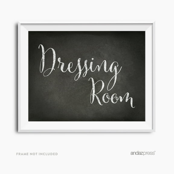 Dressing Room Vintage Chalkboard Wedding Party Signs