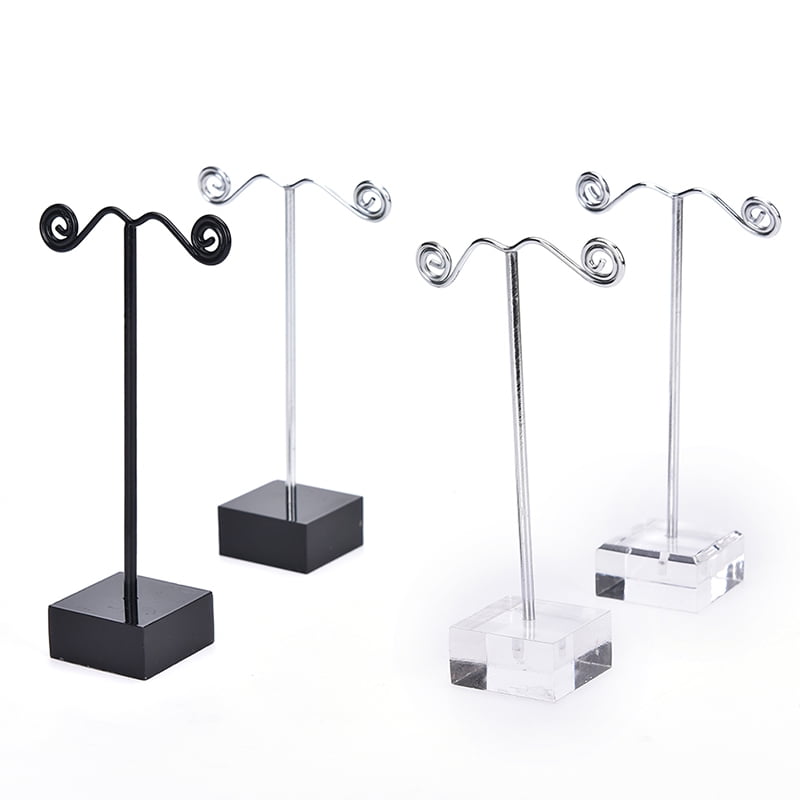 New Acrylic Metal Tree Earring Necklace Jewelry Display Stand Rack Holder ZJP 