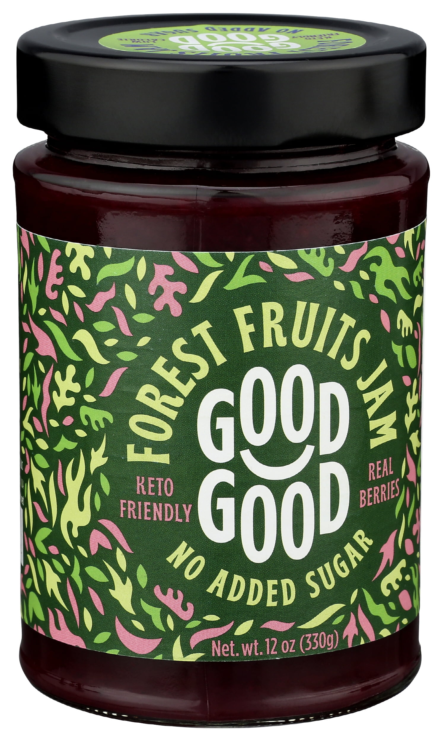 (Pack of 6), Good Good Forest Fruits Jam, 12 oz