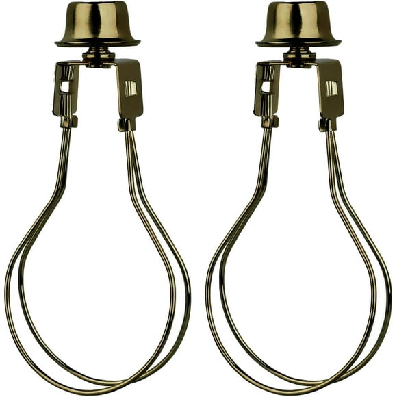 shiyou-Lamp Shade Holder, Clip on Lampshade Adapter, Lamp Shade Light Bulb Clip Adapter, Spring Clip for Light Bulbs, Antique Brass