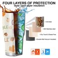 thumbnail image 7 of 30oz Happy Thanksgiving Turkey Fall Leaves Tumblers Stainless Steel Tumbler with Lid and Straw,Vacuum Insulated Double Wall Travel Tumbler Cups Mug with Cleaning Brush for Coffee,Tea, 7 of 7