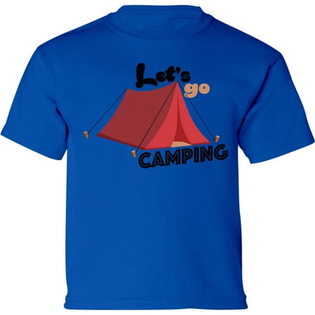 

Lets Go Camping Red Tent Graphic Shirt - Weekend Camping Toddler Tees for Kids - Holiday Outfit Toddler Boys Girls T-Shirt Gifts
