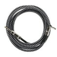 thumbnail image 4 of UPGRATOR Portable Black Guitar Audio Cable Right Angle to Straight Cable with Woven Jacket, 4 of 7