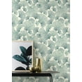 thumbnail image 3 of Rasch Waft Teal Ginkgo Wallpaper, 3 of 4