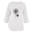 thumbnail image 3 of Eashery Womens Tops Short Sleeve Casual New Fashion Womens Tshirt White M, 3 of 4