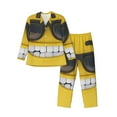 thumbnail image 1 of Fotbe Smiling With Sunglasses Pijama de Hombre con Estampado de Manga Larga, Conjunto de 2 Piezas, Ropa de Dormir Suave y Cómoda con Bolsillos-Medium, 1 of 7