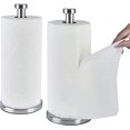 thumbnail image 1 of 2 Pack Stainless Steel Paper Towel Holder, Countertop Paper Towel Holder, Standing Paper Towel Holder for Kitchen Bedroom Bathroom 13.4", Kitchen Towe, 1 of 4