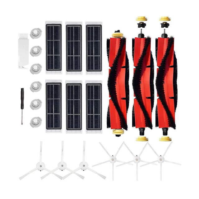 Cepillo principal, cepillo lateral, filtro HEPA, compatible con accesorios de aspiradora S5, S5 MAX, S6, S50, como se muestra