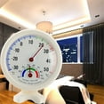 thumbnail image 4 of Round Th108 Analog Hygrometer Humidity Temperature Meter Gauge, 1-Pack Indoor Outdoor Use For Home Office Warehouse, Easy-To-Read Dual Display Thermometer & Hygrometer, 4 of 5
