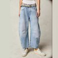 thumbnail image 4 of 2026 New Fashionable Casual Women's Loose Wide-Leg Pants, Mid-Low Waist, Washed Denim Trousers, 4 of 5