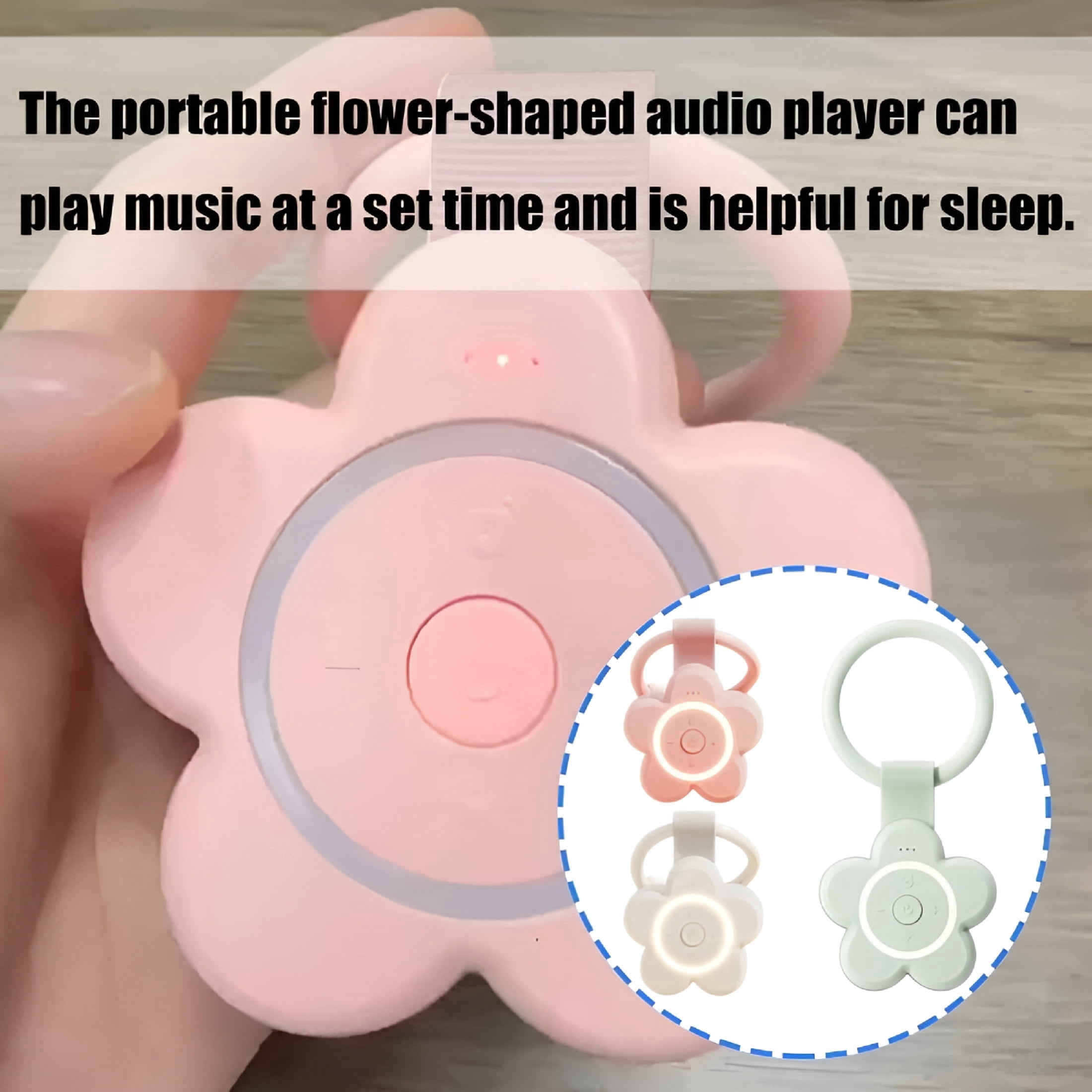 XIRQI 2026 New Portable Baby Sound Device White Noise Timers Sleep Aid Travel Soothers Stroller Clip Baby Sound Machine for Sleeping