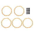 thumbnail image 3 of 5x anillos de agilidad octogonal anillos de velocidad entrenamiento físico 19.69 pulgadas portátiles para tenis de fútbol baloncesto deportivo niños Naranja, 3 of 8