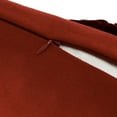 thumbnail image 4 of JWH 3D Handmade Decorative Suede Flower Throw Pillow Covers for Modern Decoration and Gift 12x20inch Rust Red, 4 of 7